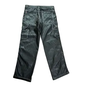 Urban Outfitters BDG Leila Faux Leather Carpenter High‎ Rise Pants sz 27 thumbnail 5