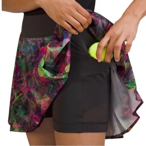 Lululemon Side-Pleat High-Rise Tennis Skirt Vivid Floral Tone Multi / Sz4 Skort thumbnail 14