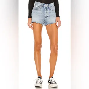 Agolde Parker Denim Shorts Distressed Light Wash Size 29 thumbnail 3