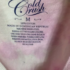 Cold Crush Tie Dye Graphic Tee T Shirt Sz Medium Weekend thumbnail 8