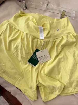 Halara XL yellow shorts Womens Yellow Athletic High-Waisted Skort XL Long Nylon thumbnail 6