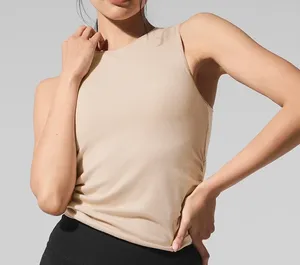 Alo Yoga Ribbed En Pointe Tank Macadamia S thumbnail 1