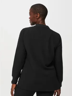 Figs Women's Black Bellery Full Zip Scrub Jacket XXL thumbnail 10