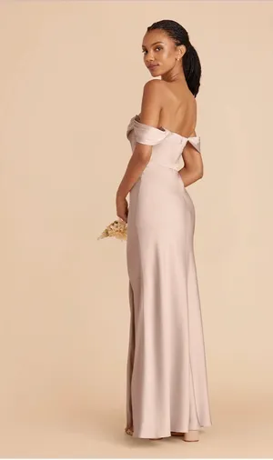 Birdy Grey Mia Off-Shoulder Champagne Dress thumbnail 2