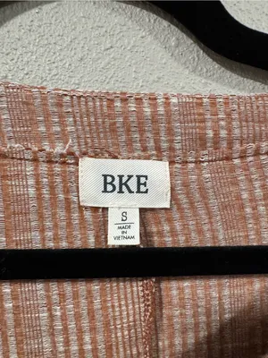 BKE Relaxed Stripe Short-Sleeve Top in Beige thumbnail 4