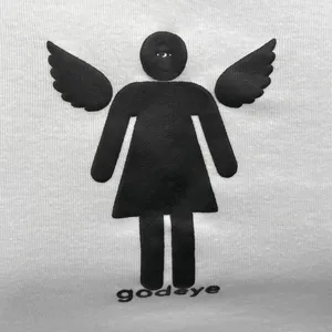 Los Angeles Apparel Black White Am An Angel Crop Baby Tee T Shirt Top Size S thumbnail 6