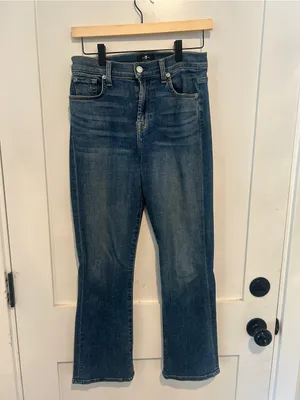 Seven For All Mankind High Waist Slim Kick Jeans Nwt- Size 26 thumbnail 2