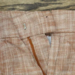 NWT Christopher & Banks Fit High Rise Woven Trousers 5330 4 Brown Red Texture thumbnail 7
