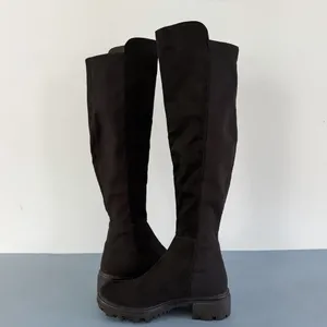 Unisa Waide Knee High Black Pull On Lug Sole‎ Tall Boots thumbnail 5