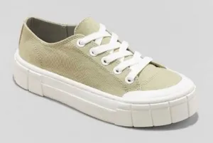 NEW Mad Love Women's Fran Sneakers- Size 8 Green thumbnail 1