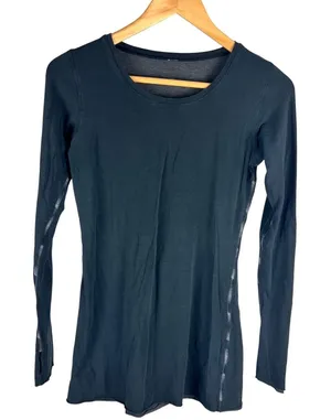 Lululemon Every Yogi Long Sleeve Reversible Gray / Black Two Looks Long Top Soft thumbnail 1