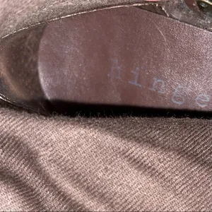 Hinge Brown Tall Distressed Leather Devin Riding Boots size 5.5 thumbnail 7