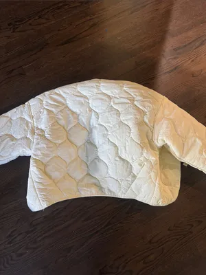 Adanola Cream Quilted Button-Front Puffer Jacket thumbnail 6