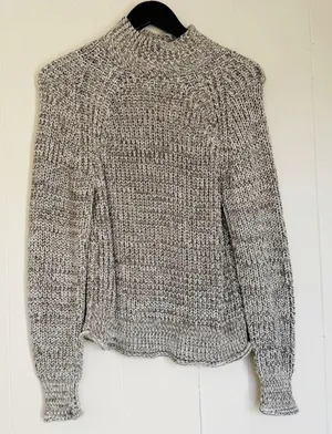 MADEWELL Marled Cotton Mock Neck Sweater Medium thumbnail 1