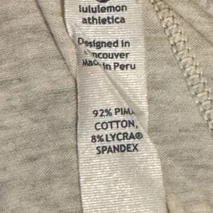 Lululemon Pima Cotton T Shirt Heather Grey Short Sleeve Athletic Size 2 thumbnail 8