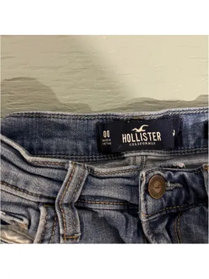 Hollister Denim Jean Cuffed Shorts Size 00 thumbnail 2