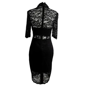 Lulus Lace Dress Women's Size Small Black Cocktail Party Date Night | 65-15 thumbnail 2