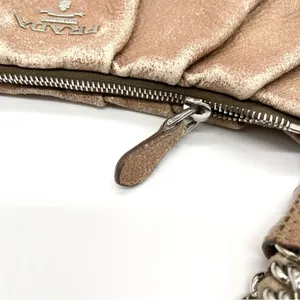 Prada Chain Cervo Lux Leather Cammeo Beige Pink Shoulder Handbag thumbnail 9