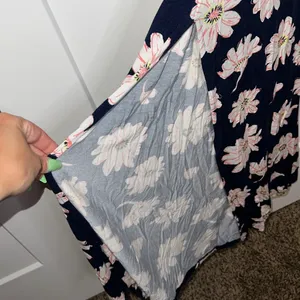 Navy Floral Tank Maxi Dress thumbnail 6