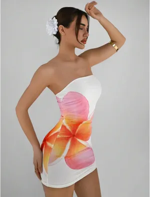 Mini dress White Size M thumbnail 3