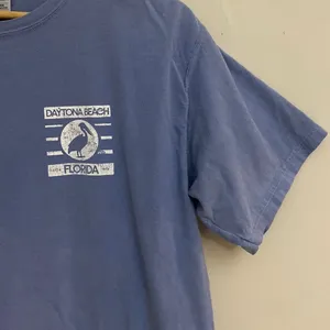 Comfort wash womens purple Daytona Beach Florida T-shirt size M thumbnail 4