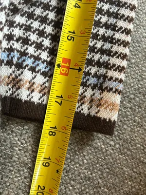 Ann Taylor Houndstooth Crewneck Sweater in Black, White & Brown | Women’s Size S thumbnail 7