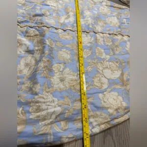 Rebecca Taylor Short‎ Sleeve Satin Leaf Floral 100% Cotton Maxi Dress Size 8 thumbnail 13