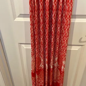 Maxi sleeveless dress Red thumbnail 8