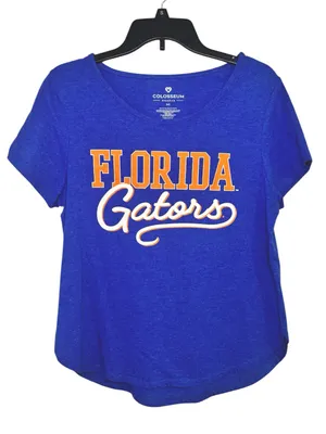 Colosseum Women's Florida Gators Blue Graphic Tee Size Medium thumbnail 1