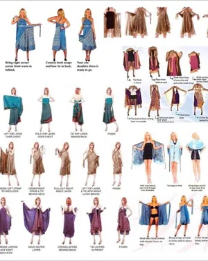 Reversible Maxi Wrap Skirt BINS819 thumbnail 5