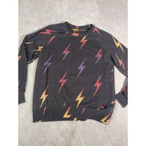 aviator nation lightning bolt sweatshirt all over print crew neck medium thumbnail 6