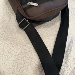 Crossbody Adjustable Medium Messenger Bag Many Pockets And Compartments Brown thumbnail 11