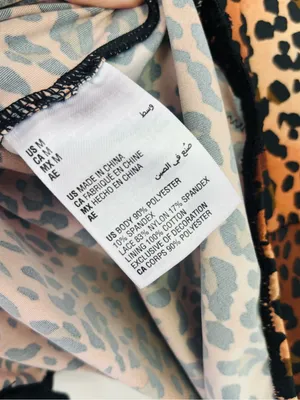 INC International Concepts Leopard Print bodysuit size M Brown Size M thumbnail 4