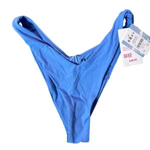 NWT Roxy V-Front Cheeky Bikini‎ Bottoms UPF 50 Swimwear Sail Blue - Small thumbnail 4