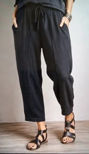 J. Crew Seaside Pants In Soft Gauze Ankle Cotton Pull On Coastal Lagenlook S thumbnail 1