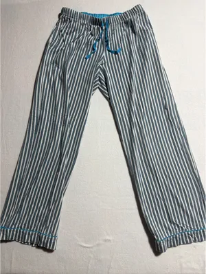 DKNY Women's Striped Cotton Pajama Set Small thumbnail 9