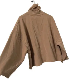 ARITZIA Babaton Group Tan Funnel Neck Turtleneck Sweatshirt Sweater Top thumbnail 5