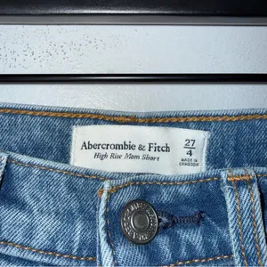 abercrombie fitch High Rise Mom Shorts‎ Distressed Blue Size 27/4 thumbnail 3
