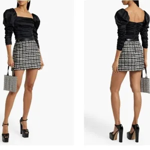 ALICE + OLIVIA Katrice Ruched Stretch-Silk Top Size 2 thumbnail 2