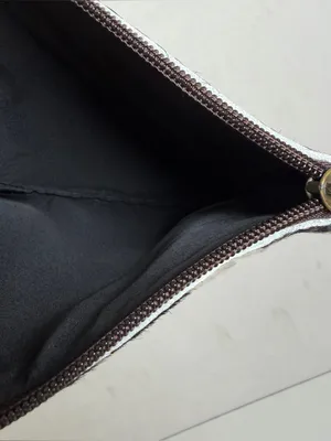 Genuine Cowhide Hair On Hide Wristlet Clutch Black White Western Boho NWOT NEW thumbnail 6