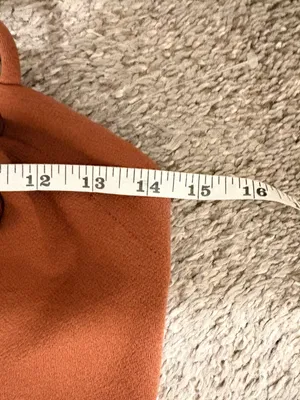 Anthropologie Rust Brown Aline midi dress spaghetti straps minimalist thumbnail 9
