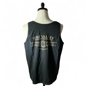 Harley Davidson "Ride Hard Live Fast" Graphic Tank‎ Top Simi Valley Motor Cycles thumbnail 2