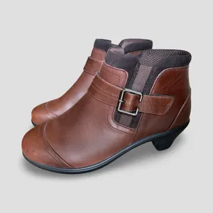 Bioheels Emma Women’s 8.5 Wide Brown Leather Ankle Boots Orthopedic Comfort thumbnail 10