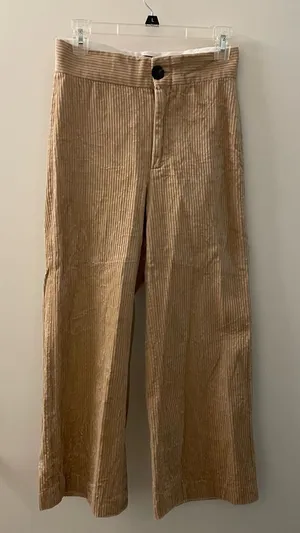Zara Corduroy Wide Leg Pants thumbnail 1