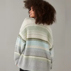 American Eagle Whoa So Cozy Waffle V- Neck knit cardigan; size XL; Like New! thumbnail 2