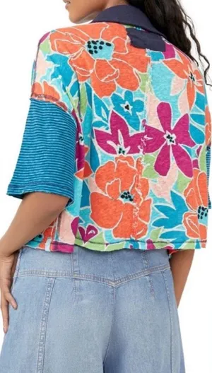 Free People ON A BOAT BOXY TOP SMALL NWT thumbnail 2