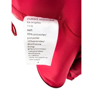 Naked Wardrobe Red Textured Strapless Bodycon Tube Mini Dress Small Going Out‎ thumbnail 8