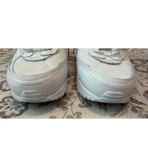 Nike Air Max 90 Futura Studded Swoosh Womens Size 9 White Silver FQ8888-100 thumbnail 5