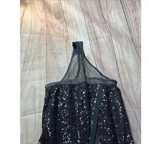 Free People Bodysuit Womens Medium Sequin Spark Party Event Concert 170/96A thumbnail 9