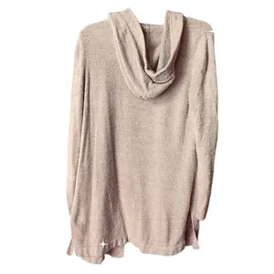 BAREFOOT DREAMS cozy chic lite size M hooded open front cardigan. thumbnail 8